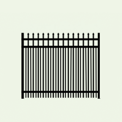 German Shepherd Double Picket Aluminum Walk Gate