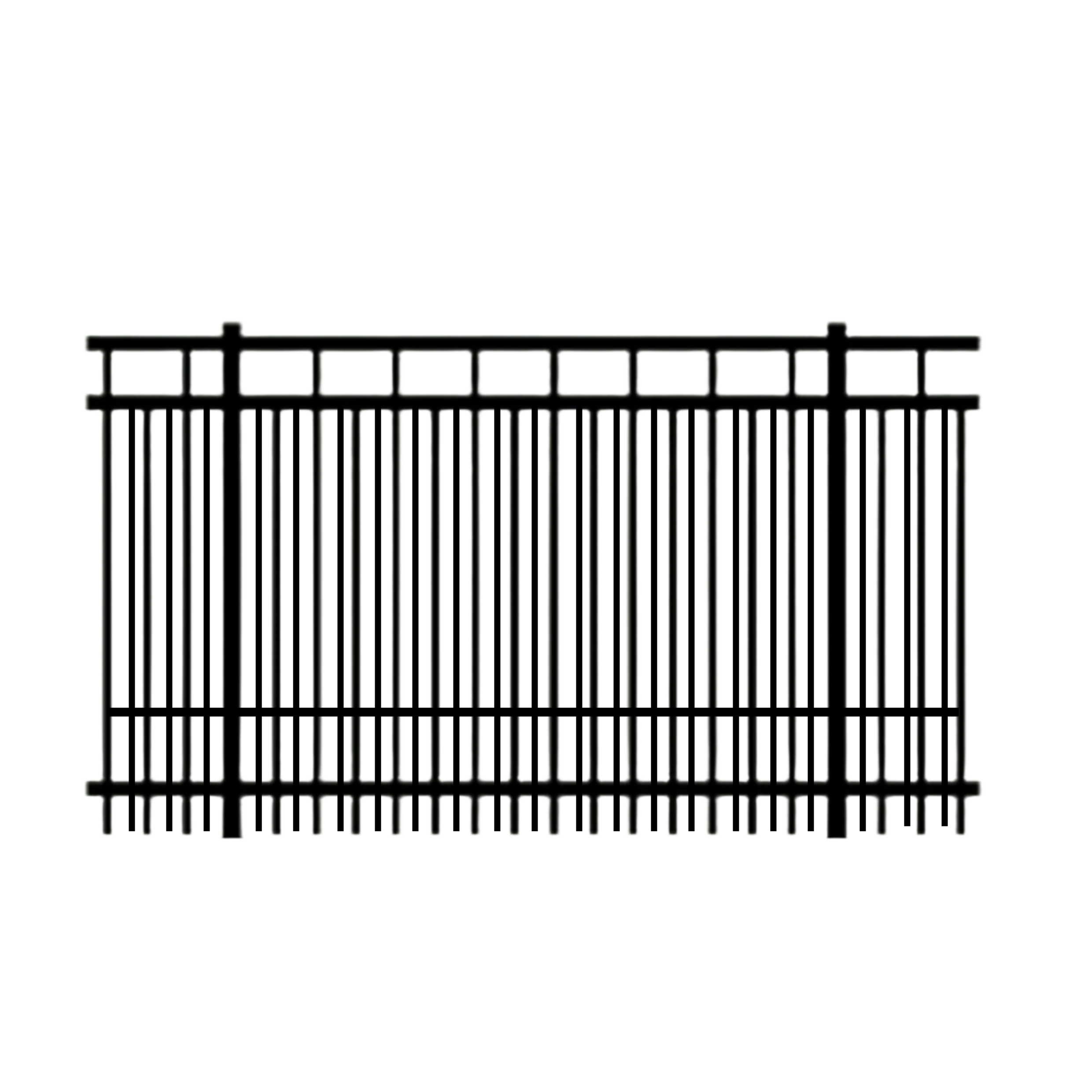 6' Retriever Double Picket 4th Rail Aluminum Panel 