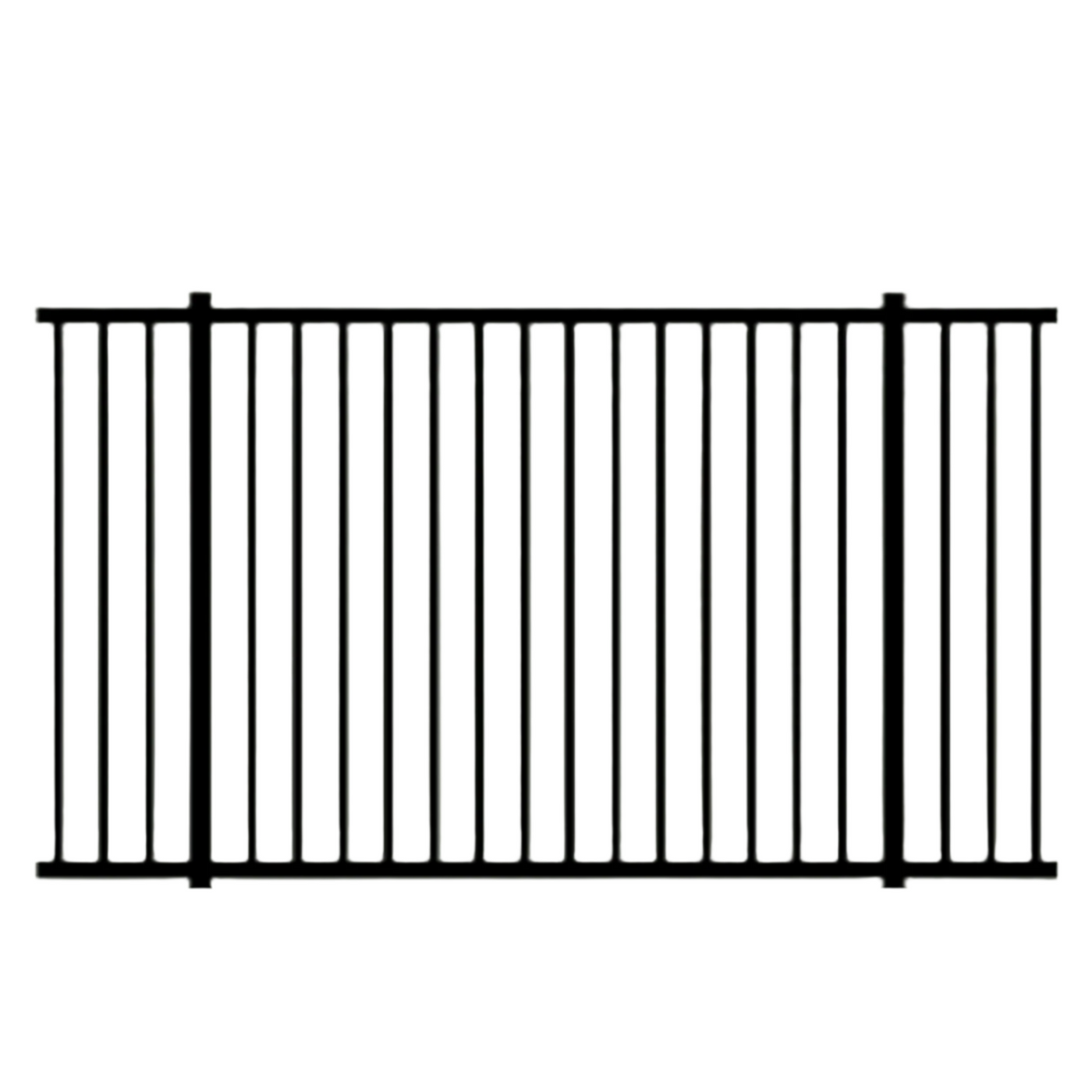 Border Collie Commercial Aluminum Fence Panel
