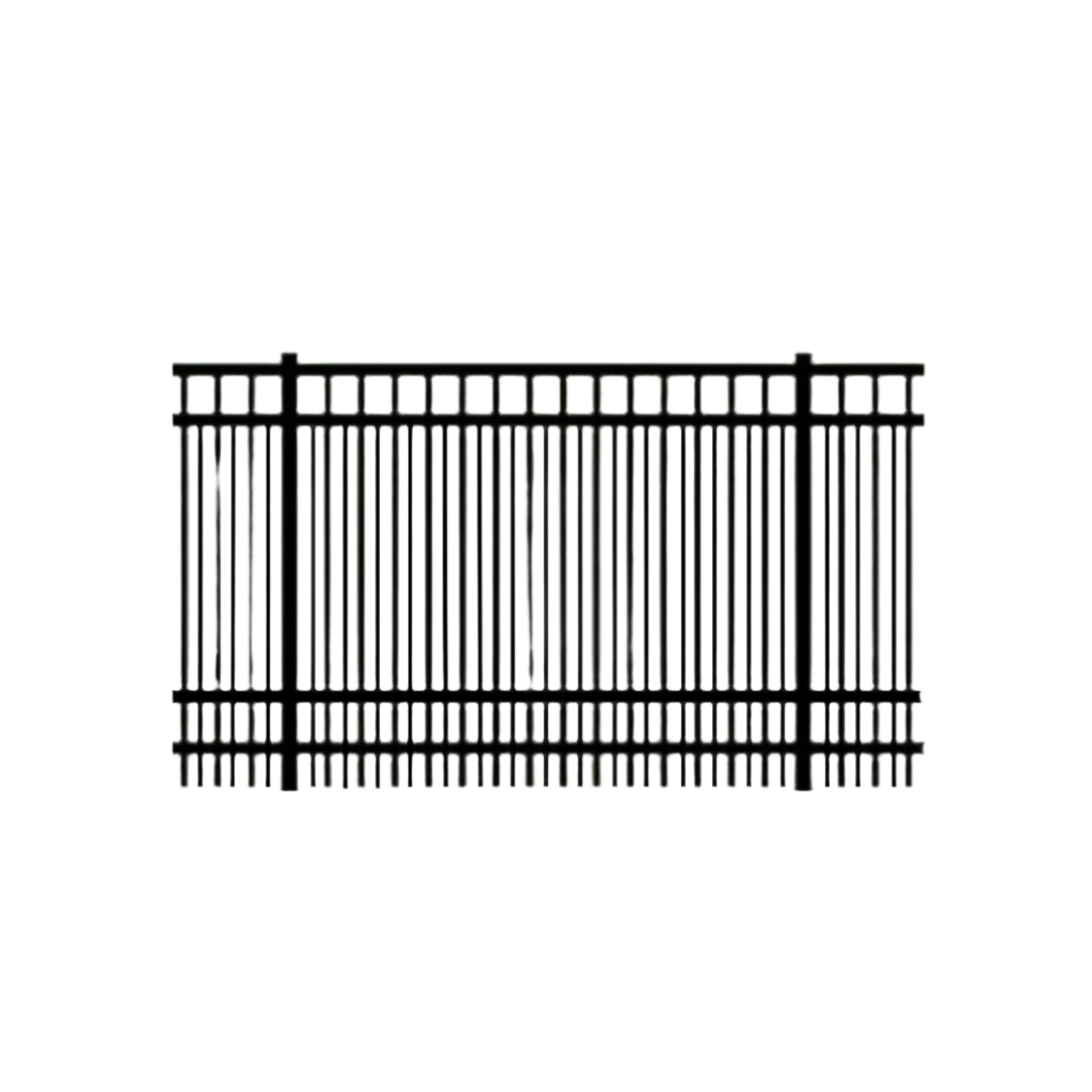 Beagle Aluminum Double Picket 4th rail Fence Panel 