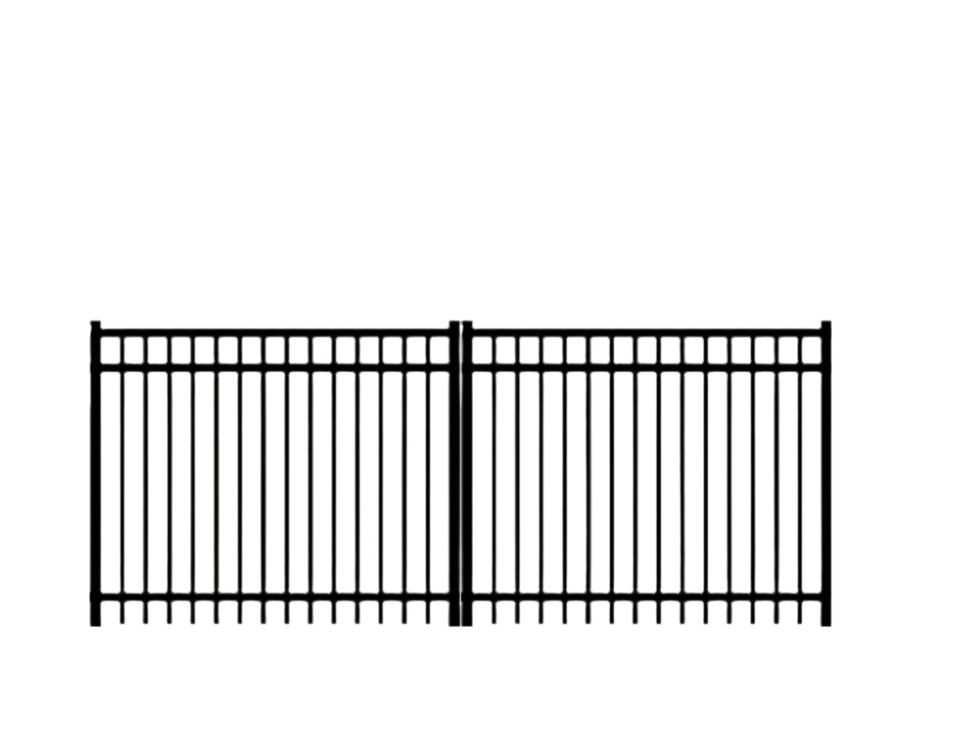 Beagle Aluminum Double Drive Gate 