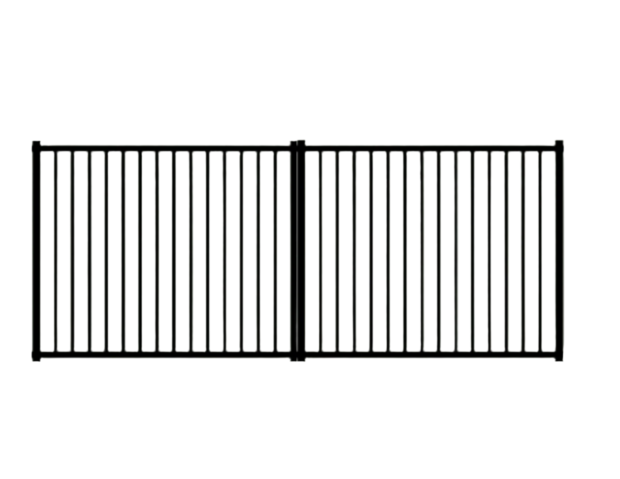 Border Collie Double Drive Aluminum Gate