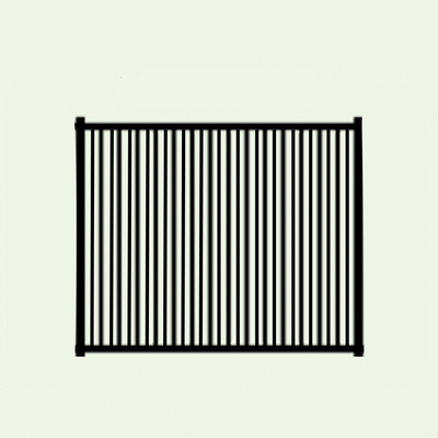 Border Collie Double Picket Aluminum Walk Gate