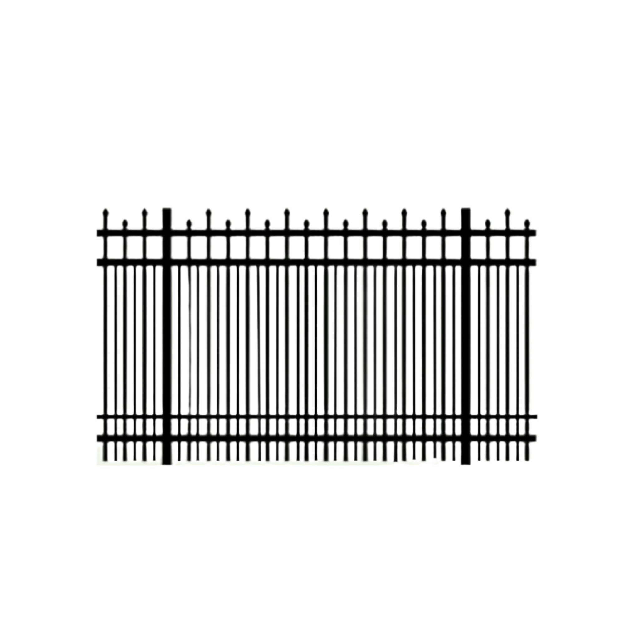 Bulldog Double Picket 4th Rail Aluminum Panel 