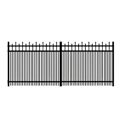 Bull Dog Double Picket Aluminum Double Drive Gate