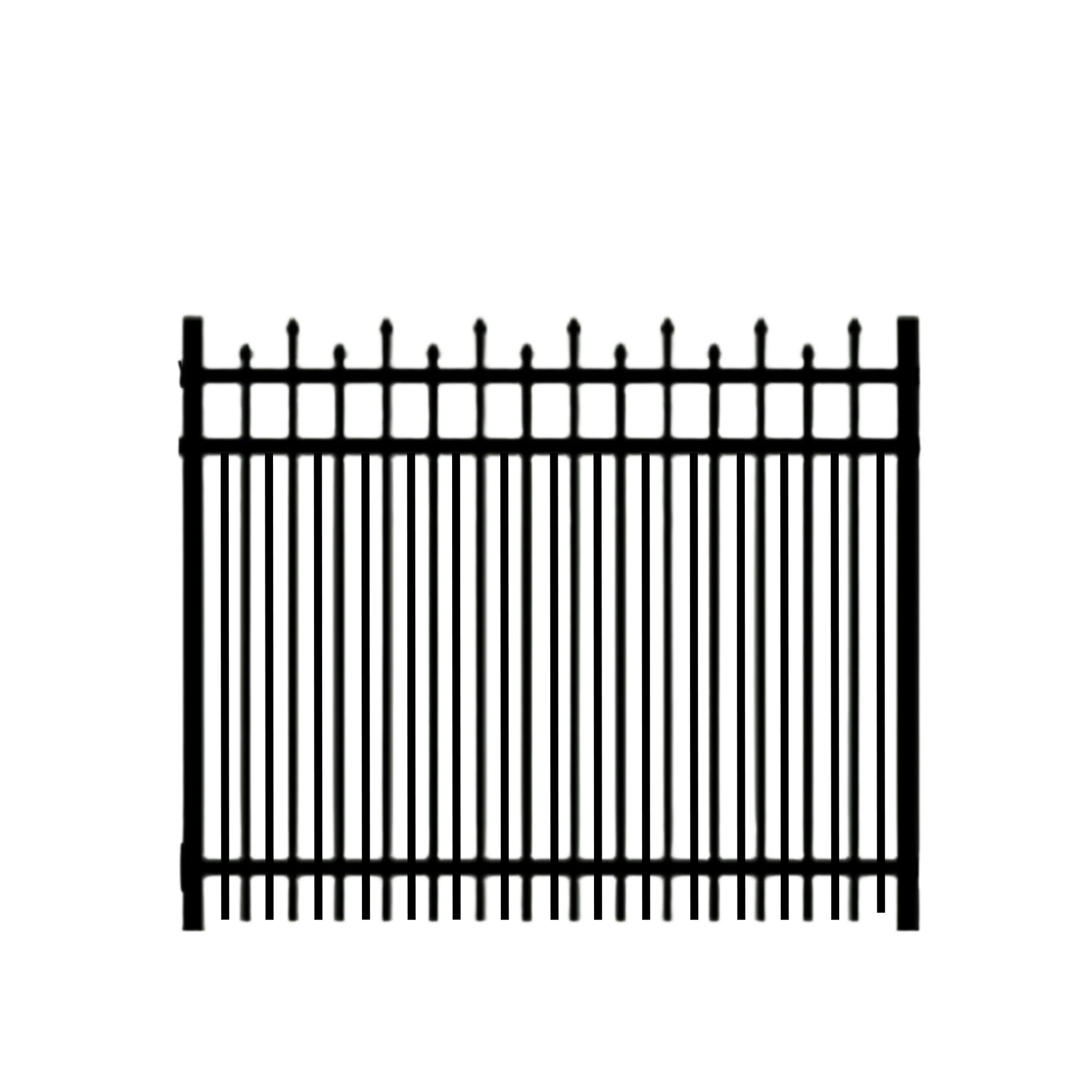 Bull dog Double Picket Aluminum Walk Gate