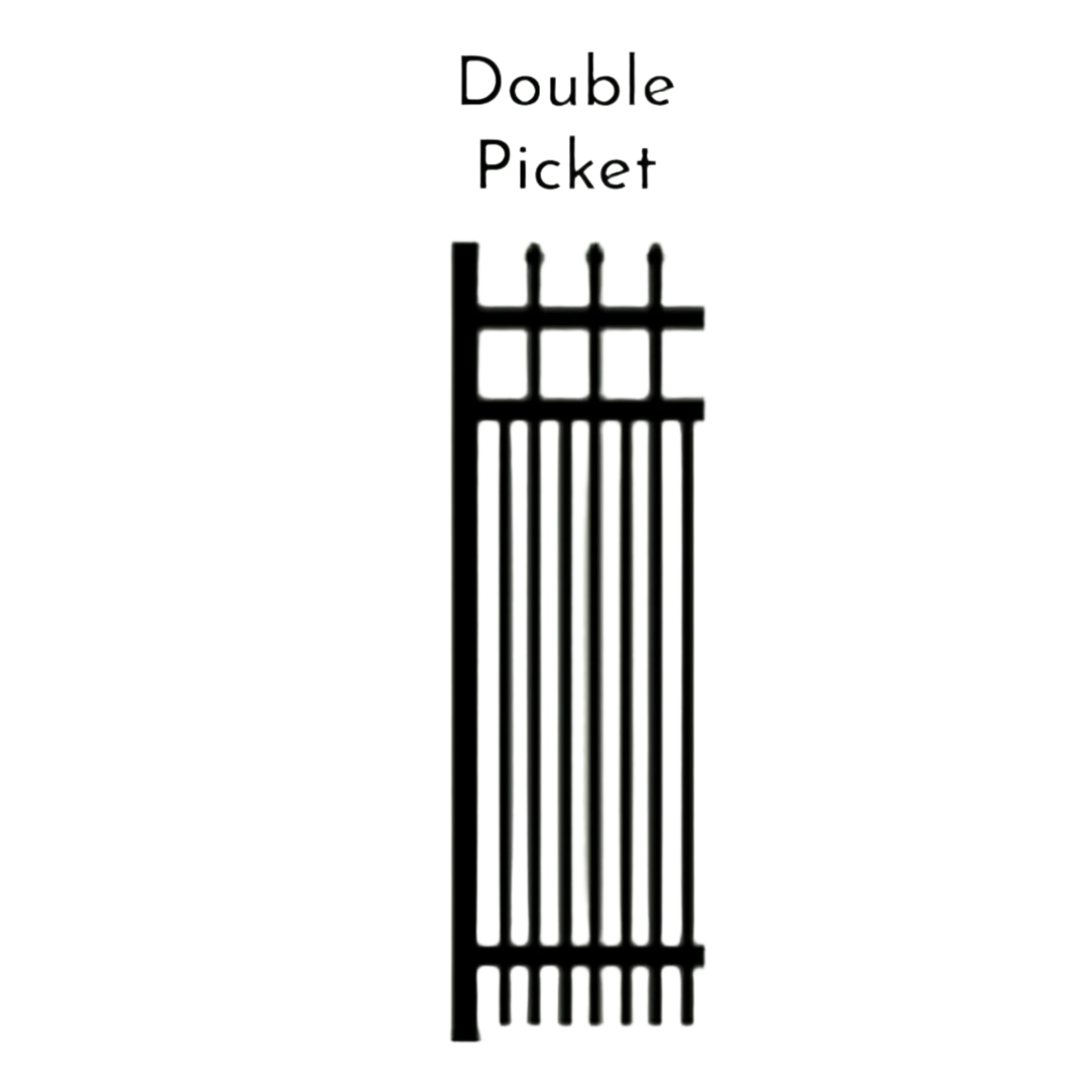 Double Picket Aluminum Panel 