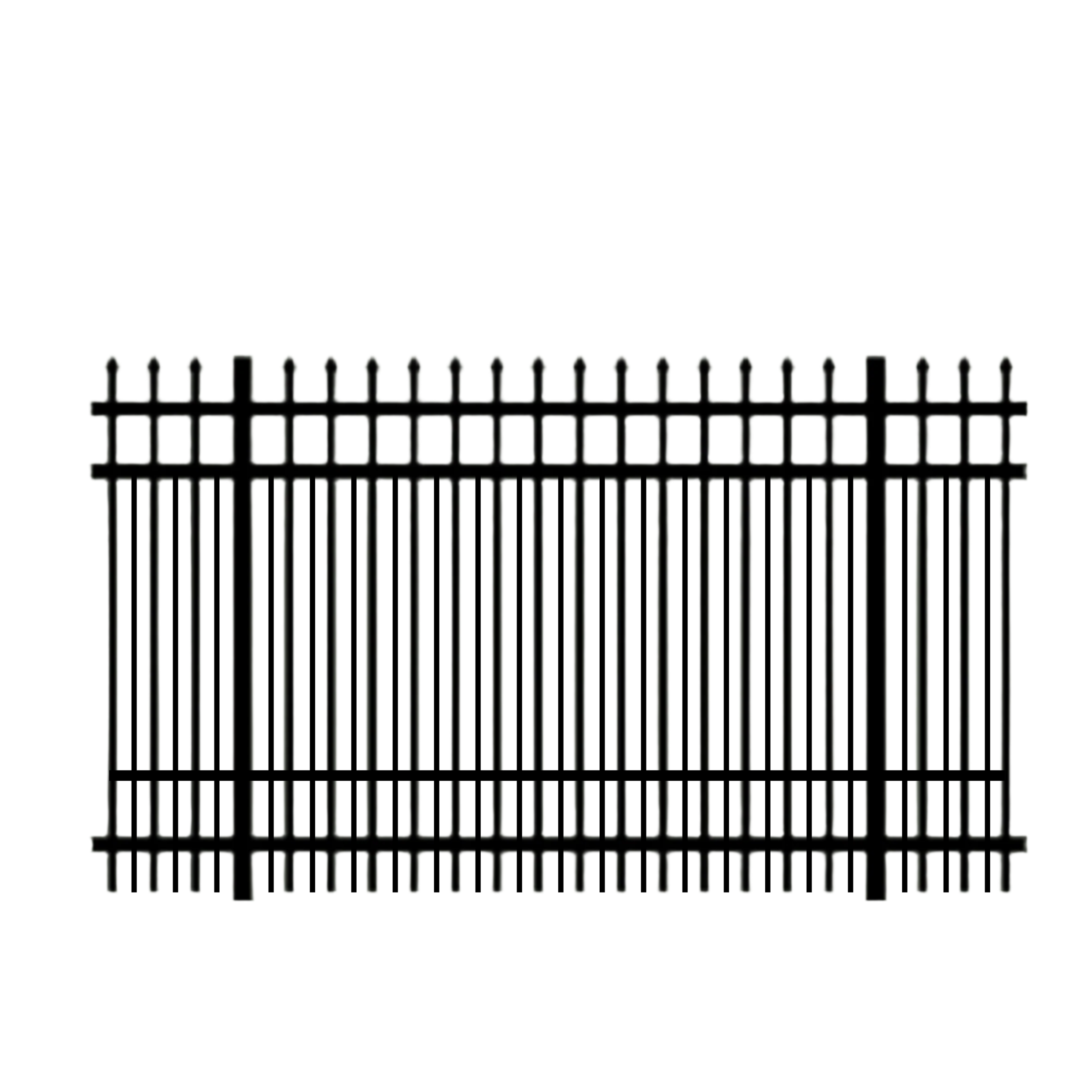 6' German Shepherd Double Picket 4th rail Aluminum Panel 
