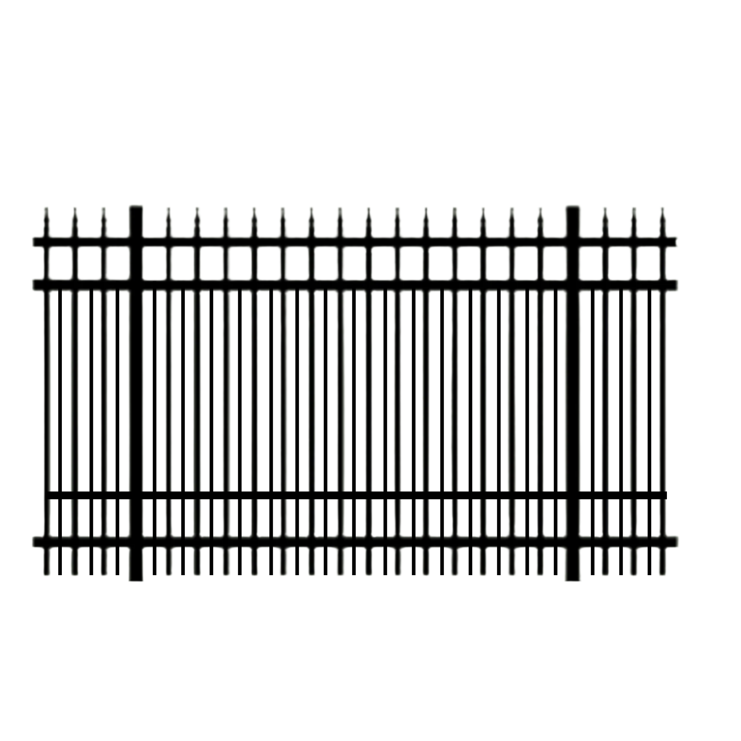 6' Great Dane Double Picket 4th Rail Aluminum Panel 