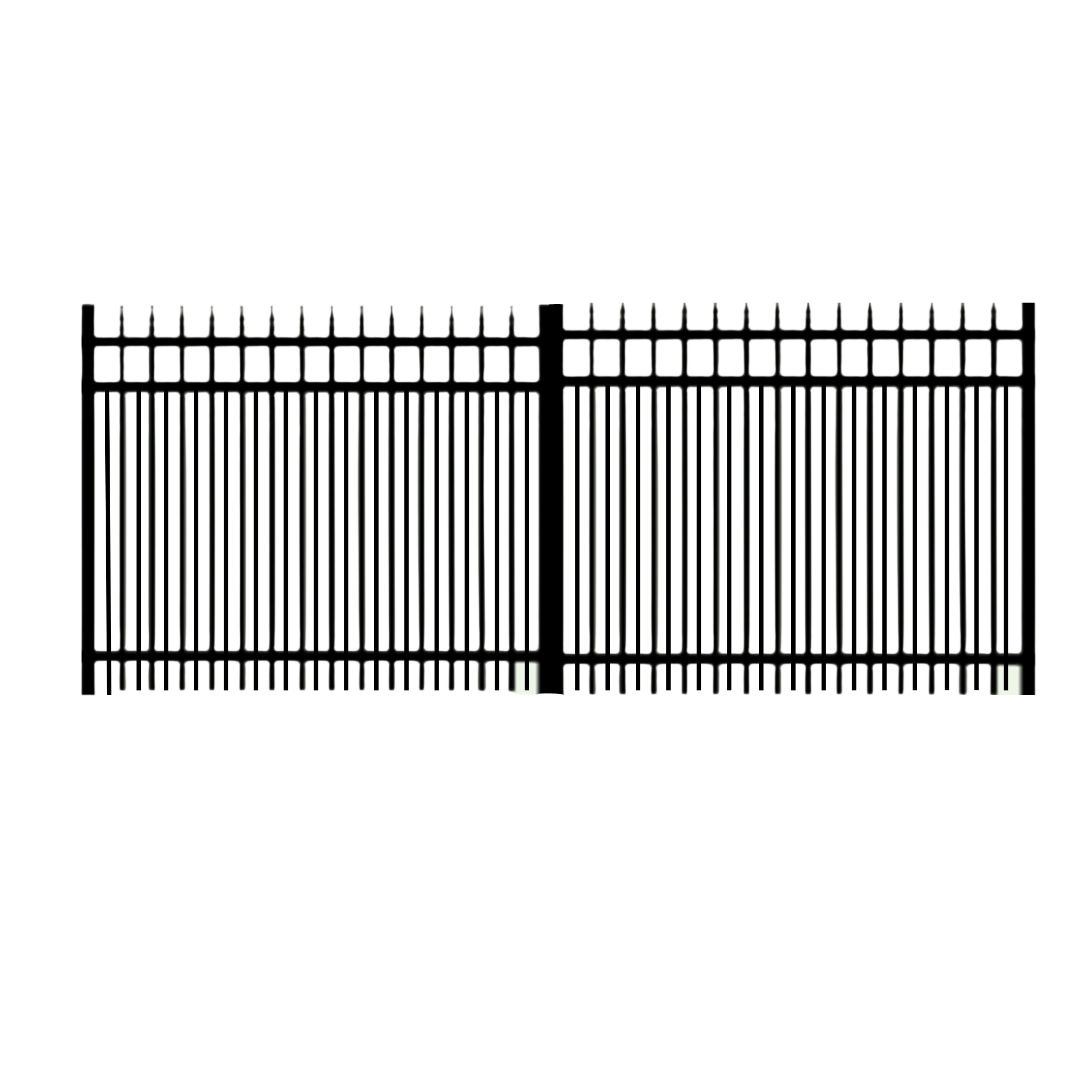 Great Dane Double Picket Aluminum Double Drive Gate 