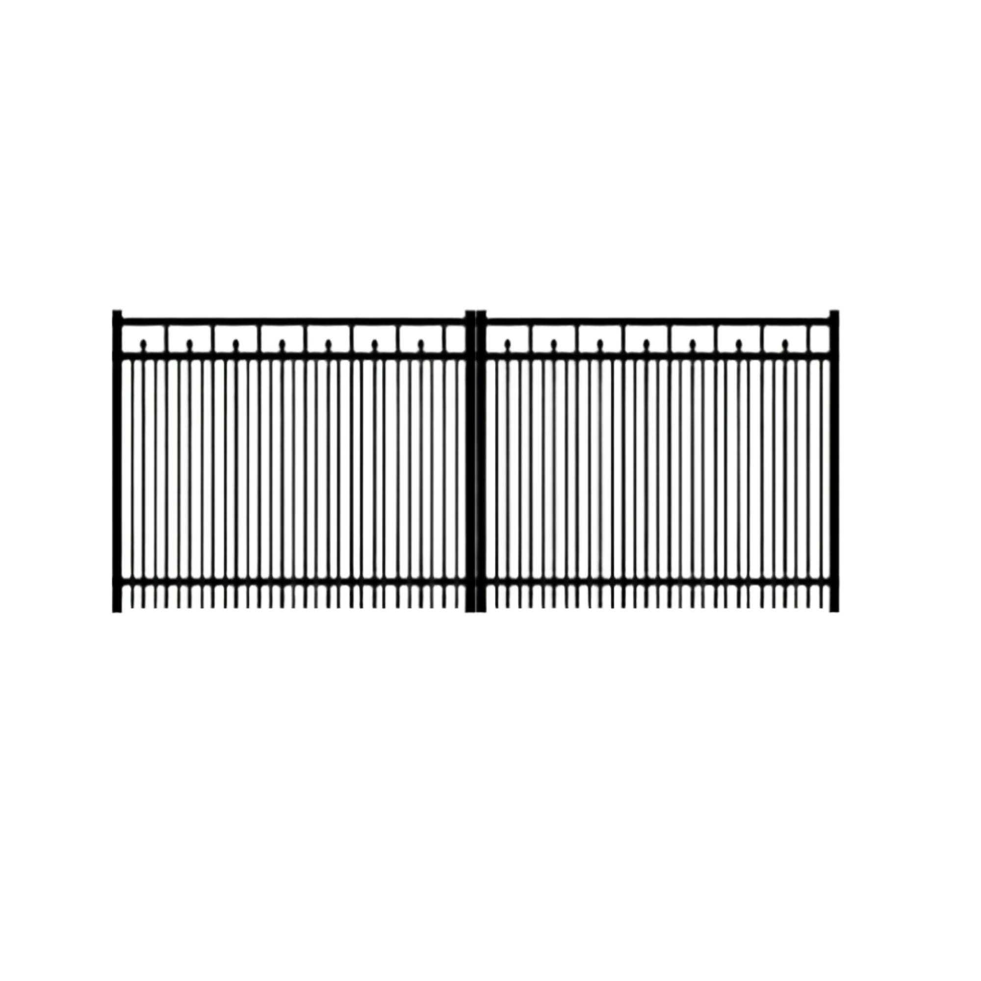 Labrador Double picket Double Drive Aluminum gate