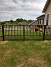 Image of Double Commercial gate in black from Myyardfence 