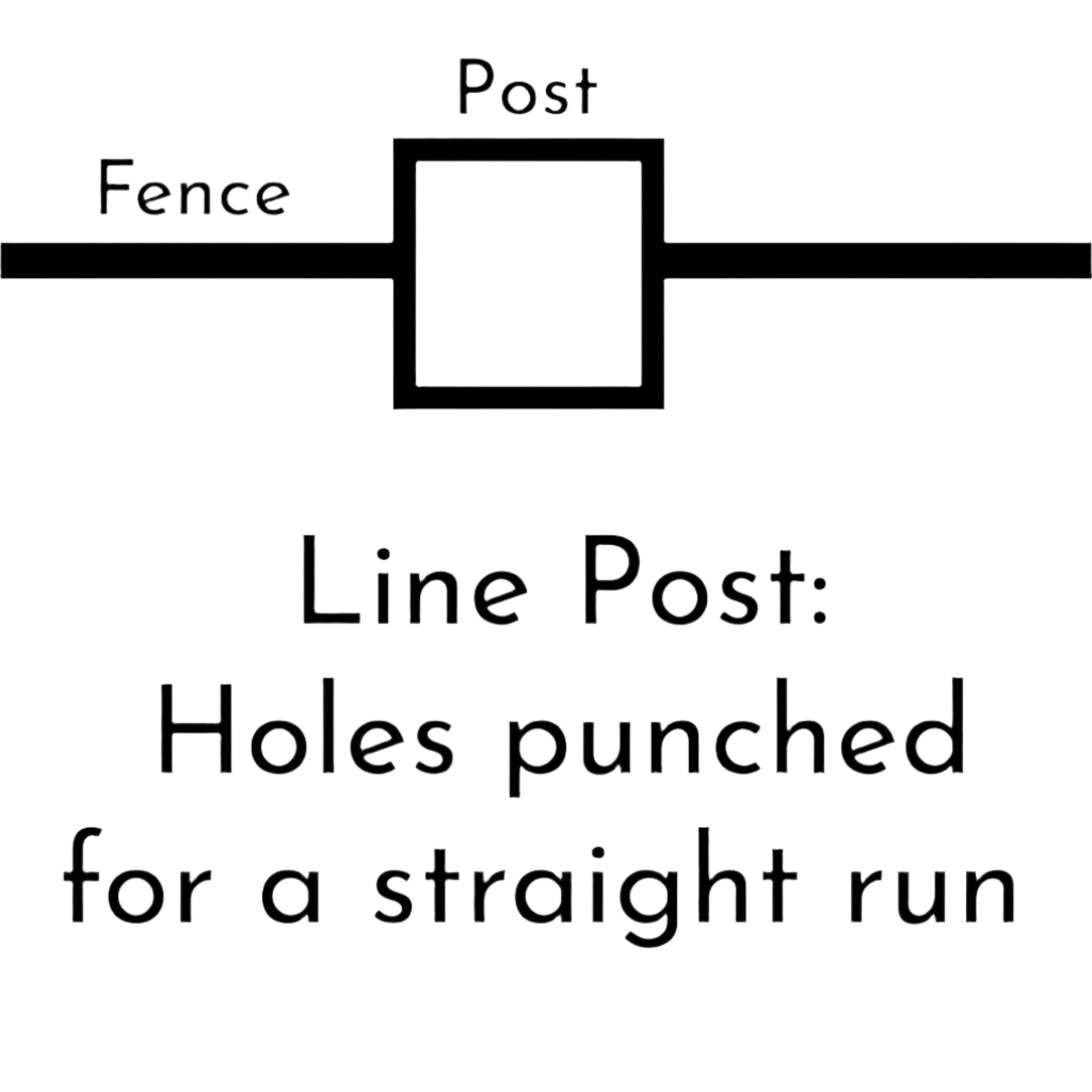 Aluminum Line post 