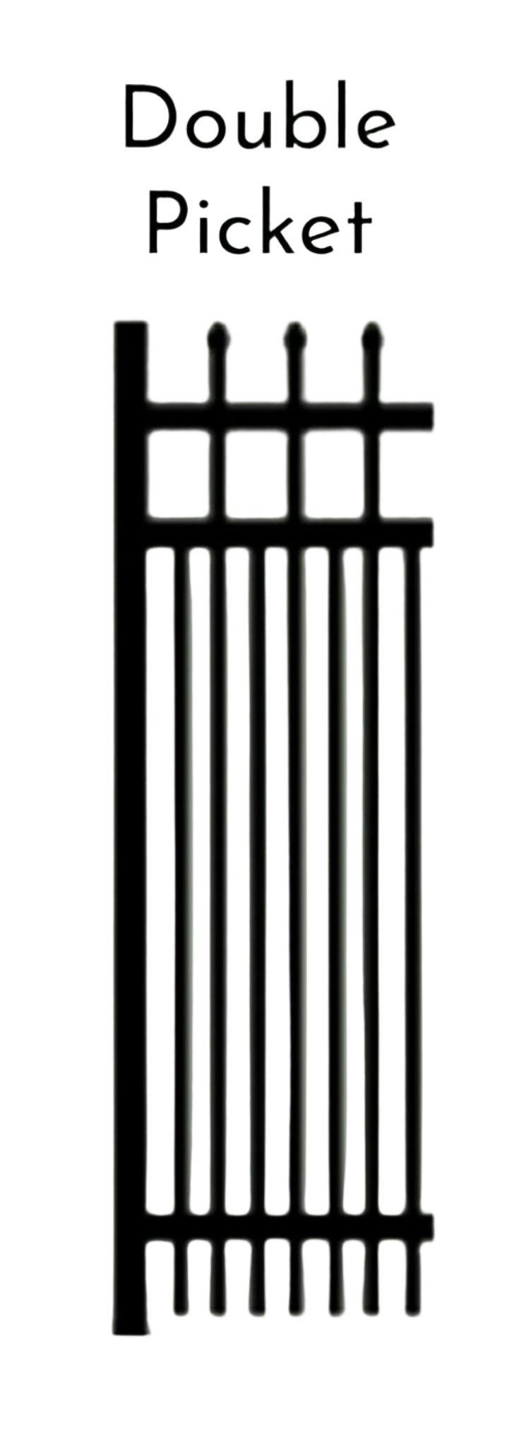Double Picket Aluminum Panel