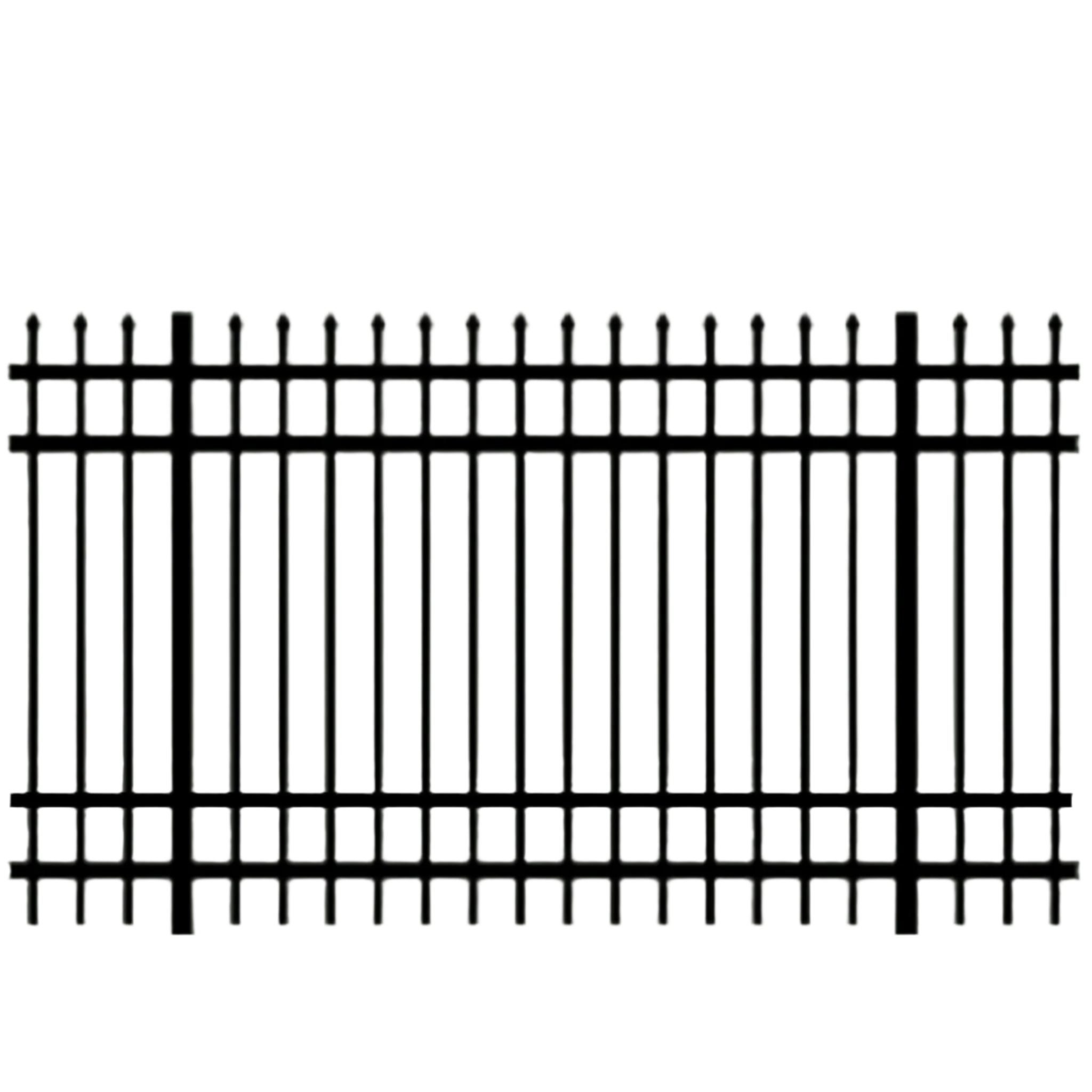 German Shepherd 6' Residential Aluminum Fence Panel 